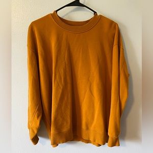 Lululemon Womens mustard sweatshirt
